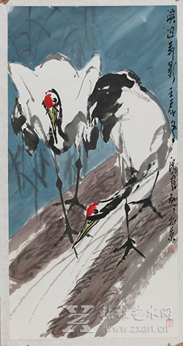  朱法鹏（1958—）《溪边弄影》