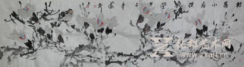  李胜彬的《轻罗小扇扑流萤》张雄艺术网3D拍卖以3.52万元人民币成交