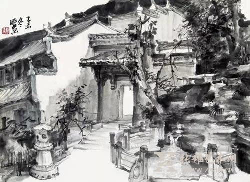 余明慧  篁岭人家 53x39cm