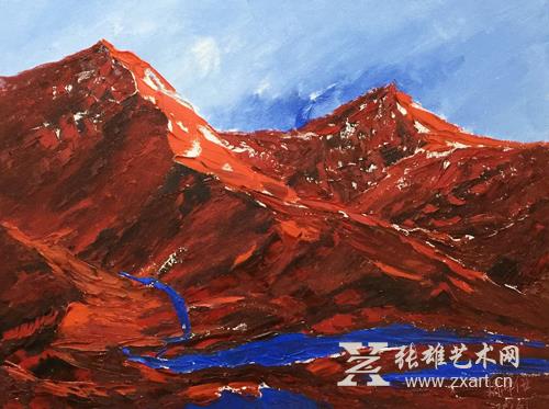 原华伍《蓝系列》作品