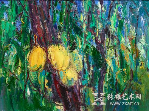 《菠萝蜜》徐强  60X70CM 2013年