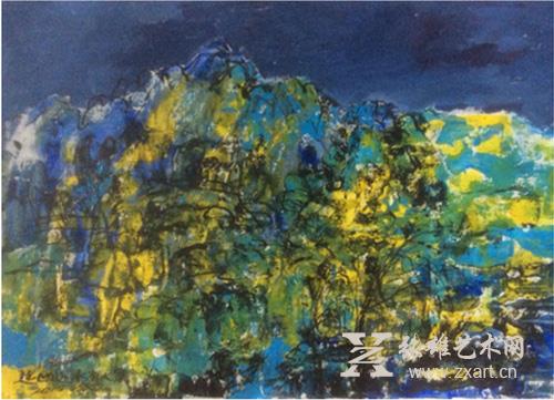  3.丙烯 秦建川 001《远山近水有人家》 94X65cm